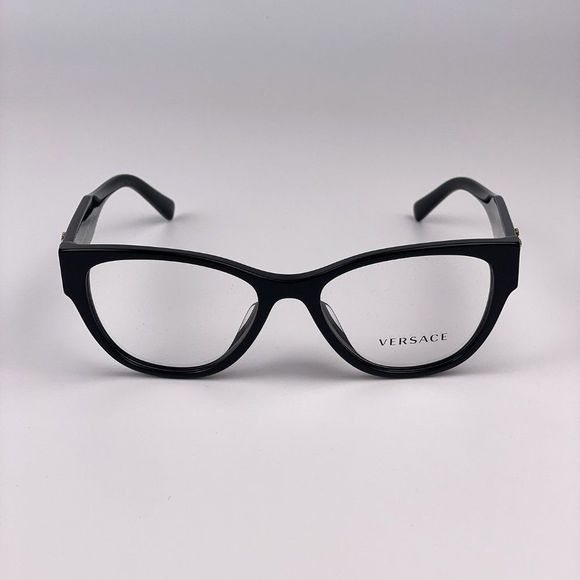 Versace VE3281BA  GB1 Eyeglasses Black Cat Eye Women - Picture 4 of 8